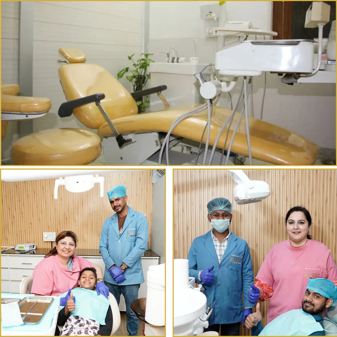 Marwaha Dental Clinic doctors, patients, and treatment room in Gurugram